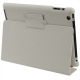 Lederen Beschermtas Flip Style met Houder Wit voor Apple iPad2/ iPad3/ iPad4
