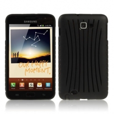 TPU Case Anti-Slip Zwart voor Samsung N7000 Galaxy Note