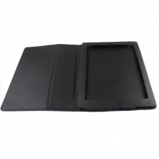 Lederen Beschermtas Classic Style met Houder Zwart voor Apple iPad3/ iPad4