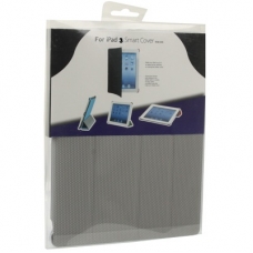 Hard Case Bubble met Lederen Smart Cover Grijs voor iPad2/ iPad3