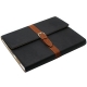 Lederen Beschermtas Buckle met Houder Zwart voor Apple iPad 2/ 3/ 4