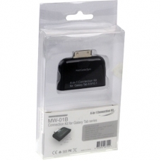 Data Connector Dock Zwart (4-in-1) voor Samsung Galaxy Tab