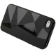 TPU Case Diamant Vorm Zwart voor Apple iPhone 4/ 4S