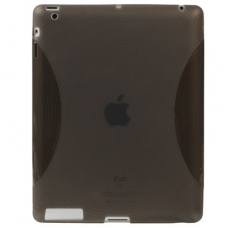 TPU Silicon Case Cirkels Structuur Grijs voor Apple iPad3