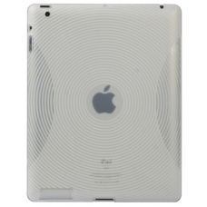 TPU Silicon Case Cirkels Structuur Wit voor Apple iPad3