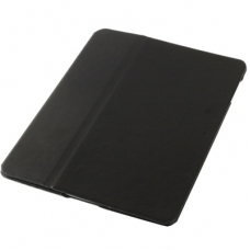 Hard Case met Soft Lederen Smart Cover Zwart voor iPad3