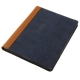 Lederen Beschermtas Canvas met Houder Blauw/Bruin voor Apple iPad3/ iPad4