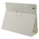 Lederen Beschermtas Ruiten Design met Houder Wit voor Apple iPad2/ iPad3/ iPad4