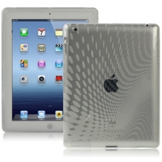TPU Silicon Case Druppel Design Transparant voor Apple iPad3