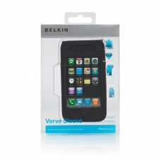 Belkin Lederen Sleeve Verve Zwart/Blauw voor Apple iPhone 4/ 4S