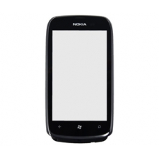 Nokia Lumia 610 Frontcover met Touch Unit Zwart