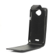 Leder Beschermtasje Classic Flip Zwart voor HTC One X