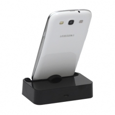 Temei Bureaulader Zwart voor Samsung i9300 Galaxy S III
