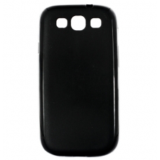 TPU Case Glossy/Mat Zwart voor Samsung i9300 Galaxy S III