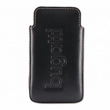 Bugatti Lederen Pouch Basic Zwart voor Sony Ericsson XPERIA Play 