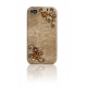 DS.Styles Hard Case Elegant 3D Crystal Bruin voor iPhone 4/ 4S