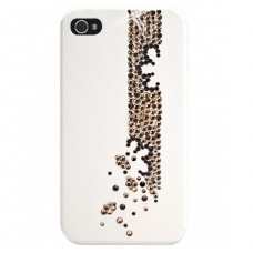 DS.Styles Hard Case Miracle Bling Crystal Wit/Goud voor iPhone 4/ 4S