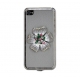 DS.Styles Hard Case Mini Flower Series Grijs voor iPhone 4/ 4S