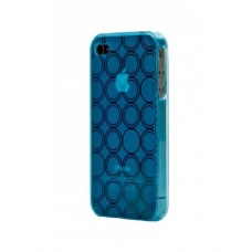 DS.Styles TPU Silicon Case Turno Series Licht Blauw voor iPhone 4/ 4S