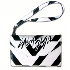 Lady Gaga Beschermtasje Distortion Clutch Zwart/ Wit