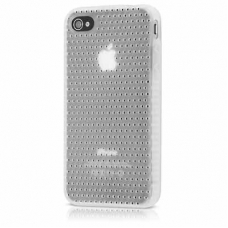 Griffin Silicon Case FlexGrip Punch Wit voor Apple iPhone 4/ 4S