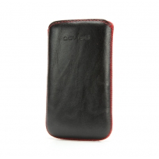 Savelli Leder Beschermtasje Lentini Slider Maat S Zwart / Rood