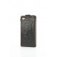 Savelli Leder Beschermtasje Ruga Livenza Rood / Zwart voor Apple iPhone 4/ 4S