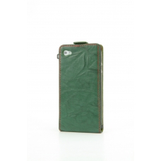 Savelli Leder Beschermtasje Ruga Livenza Groen / Rood voor Apple iPhone 4/ 4S