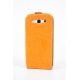 Savelli Leder Beschermtas Ruga Livenza Oranje/Wit voor Samsung i9300 Galaxy S3