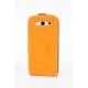 Savelli Leder Beschermtas Ruga Livenza Oranje/Wit voor Samsung i9300 Galaxy S3