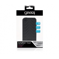 Gear4 Silicone Case JumpSuit Tread Zwart voor iPhone 4/ 4S