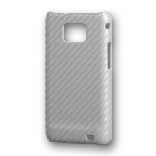 DS.Styles Hard Case Twill Wit / Zilver voor Samsung i9100 Galaxy S II