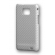 DS.Styles Hard Case Twill Wit / Zilver voor Samsung i9100 Galaxy S II