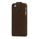 Leder Beschermtasje Classic Flip Coffee Bruin voor Apple iPhone 5