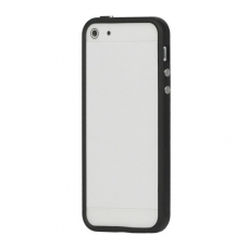 TPU Silicon Bumper Design Zwart voor Apple iPhone 5