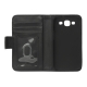 Leder Beschermtasje Wallet Zwart voor Samsung i9300 Galaxy S III