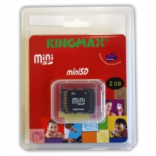Kingmax Geheugenkaart MiniSD 2GB met Adapter 