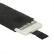 PU Leder Beschermtasje Pouch Cirkels Zwart voor Apple iPhone 5