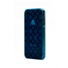 DS.Styles TPU Silicon Case Turno Series Blauw voor iPhone 4/ 4S