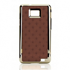 DS.Styles Hard Case Metallic Vela Coffee Bruin voor Samsung i9100 Galaxy S II