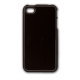 Hard Case Chrome Metal Texture Zwart voor iPhone 4/ 4S