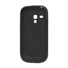 TPU Silicon Case Stylish Zwart voor Samsung i8190 Galaxy S III Mini