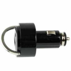 USB Autolader (1000 mAh) met Easy-Pull Ring Zwart