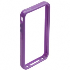 TPU Sillcon Bumper Ultra Slim Paars voor iPhone 4