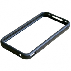 TPU Sillcon Bumper Ultra Slim Zwart voor iPhone 4